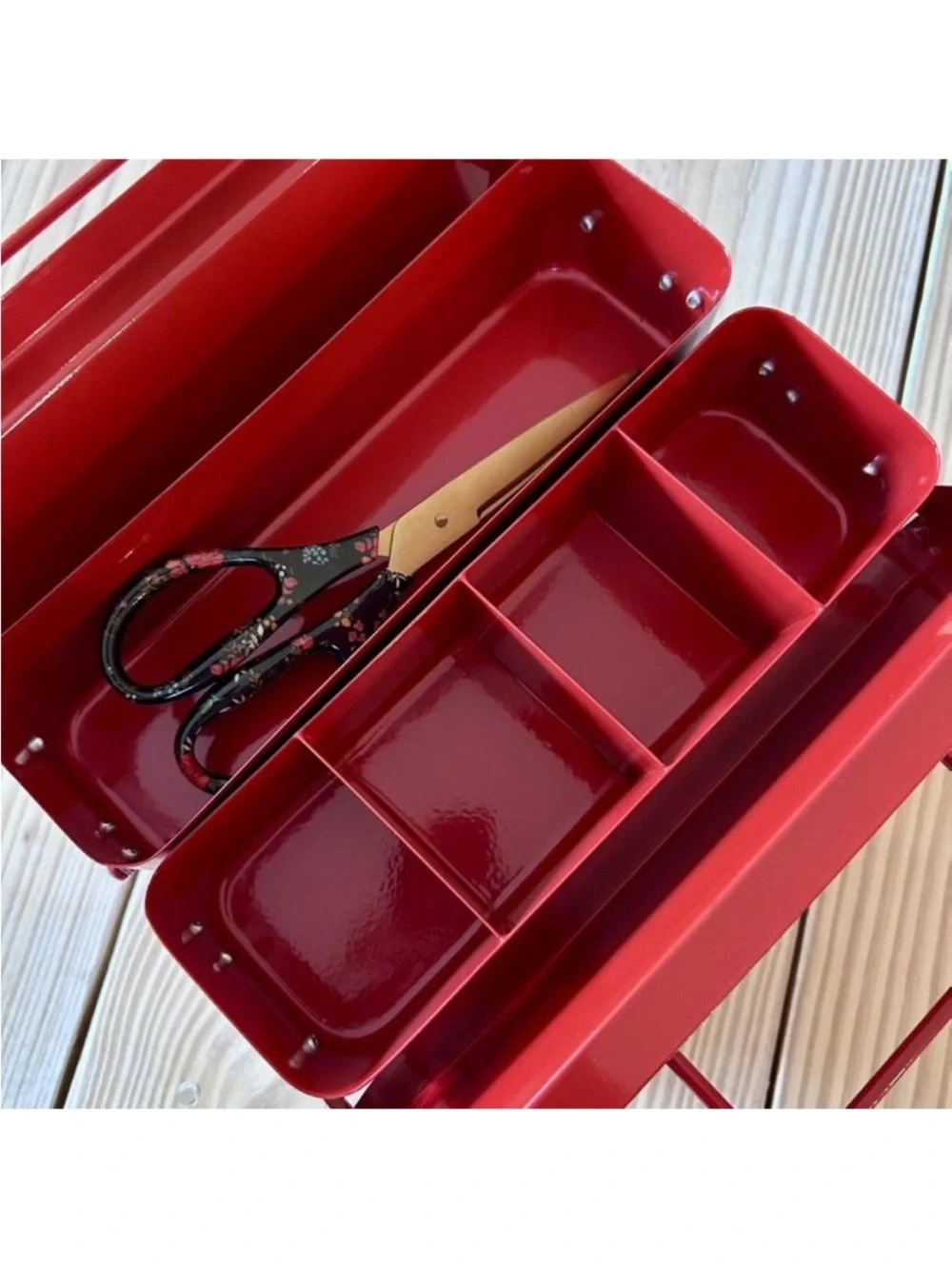 Brightroom Metal Holiday Accessories Organizer. 9.6” H x 10” W x 6.4” D